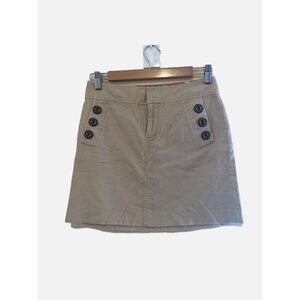 Lilly Pulitzer Textured Cotton Tan/beige Mini Skirt